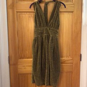 Fabulous gold halter dress from Betty Page Store